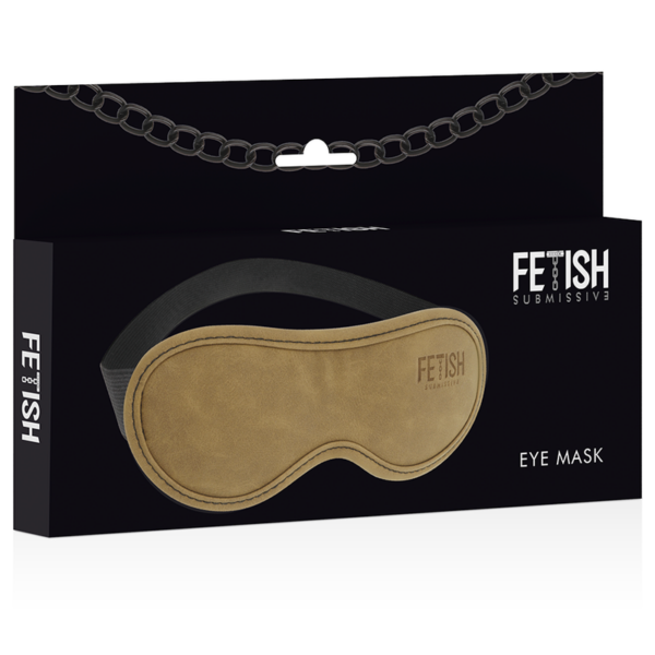 FETISH SUBMISSIVE ORIGEN - ANTIFAZ CUERO VEGANO CON FORRO DE NEOPRENO - Imagen 4