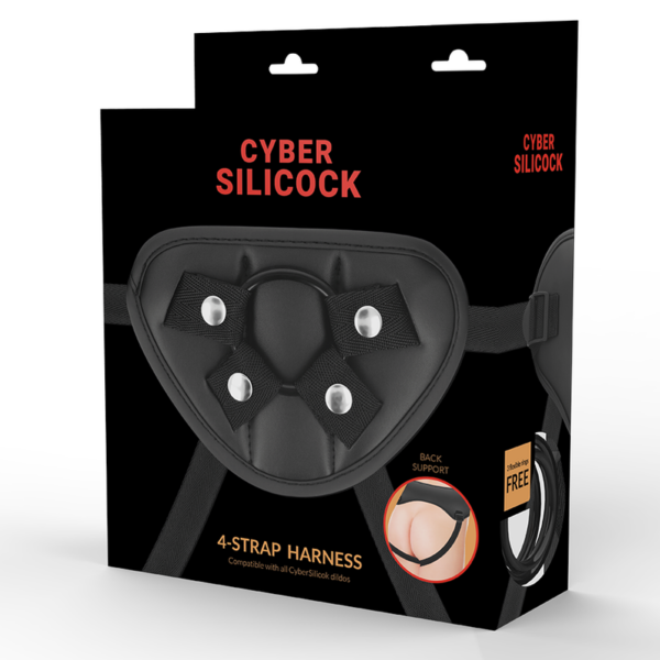 CYBER SILICOCK - ARNÉS CON 3 ANILLAS SILICONA - Imagen 5