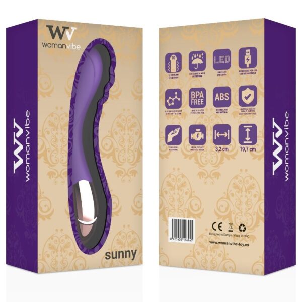 WOMANVIBE - SUNNY VIBRADOR RECARGABLE SILICONA - Imagen 4