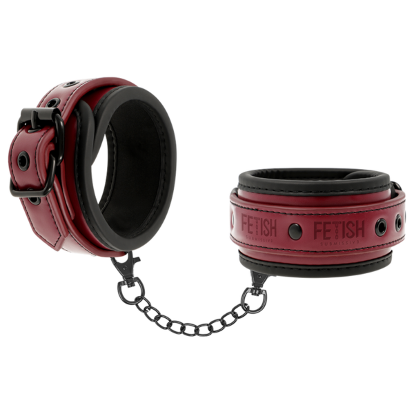 FETISH SUBMISSIVE DARK ROOM - ESPOSAS CUERO VEGANO CON FORRO DE NEOPRENO - Imagen 2