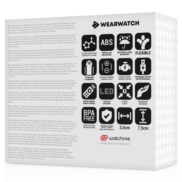 WEARWATCH - HUEVO CONTROL REMOTO TECHNOLOGY WATCHME FUCSIA / AZABACHE - Imagen 5
